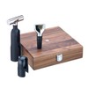 WMF Baric Sommelier Weinset 3-teilig, Korkenzieher, Folienschneider, Flaschenverschluss, in Walnussholzbox,