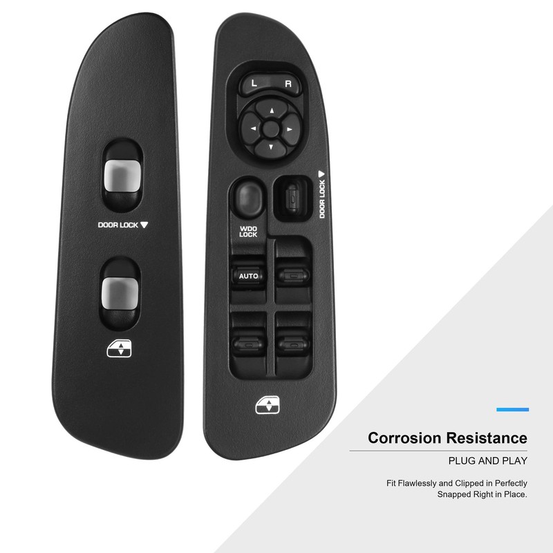 BASIKER Master Power Window Switch and Bezel Driver Side and