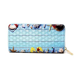 RJAY Women Wallet Zipper Closure with Card Slots (3D Hologram - Beach Life)