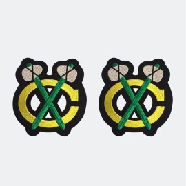 Chicago Blackhawks Home Jersey Shoulder Patch Lot Of Two