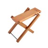 NUZAMAS Adjustable Solid Wood Guitar Footstool, Foldable, Height and Angle