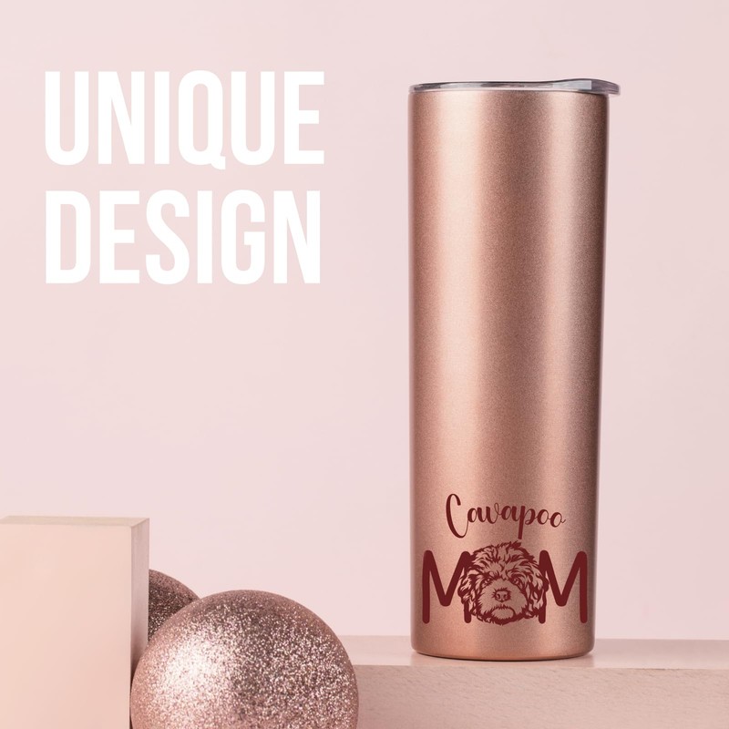 Onebttl Cavapoo Gifts for Women, Unique 20oz (590ml) Cavapoo Tumbler