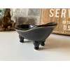 MAISONICA Black Gold Soap Dish Holder Ceramic Bathroom Decor Accessory