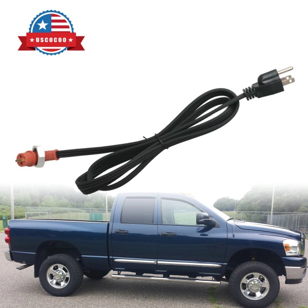 USCOCOO Diesel Engine Block Heater Cord for 1989-18 Dodge Ram