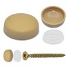 Snap-On Two Piece Dome Screw Cover Caps - Pack of