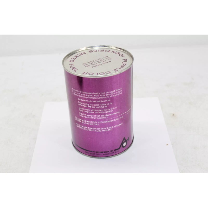 Arctic Cat Vintage Original Arctic Cat Purple Powerlube Snowmobile Oil