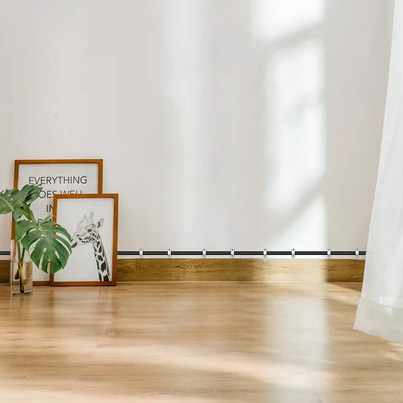 BokWin 48 Sets Wire Shelf Back Wall Clip,White Wire Shelf