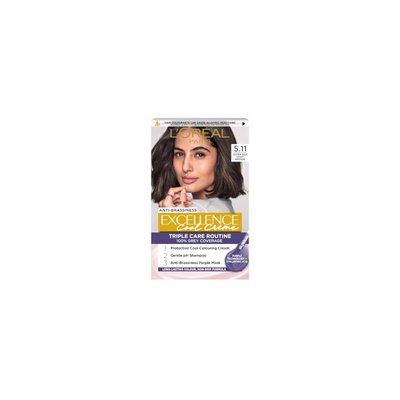 L'Oréal Paris Excellence Crème Permanent Hair Color, Ash Light Brown