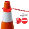CLISPEED 6pcs Cones Chain, Safety Road Cones Traffic Cone Collar,