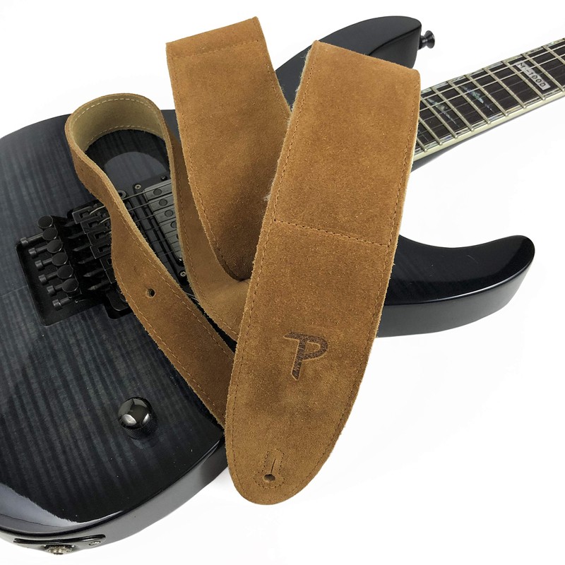 Perri's Leathers Ltd Guitar Strap, 2.5 Inch Wide Soft Suede,