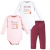 Hudson Baby Baby Cotton Bodysuit and Pant Set, Pumpkin Spice