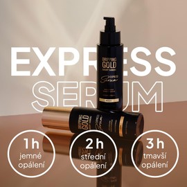 Express Tanning Serum | Schnell wirkender Selbstbräuner | Feuchtigkeitsspendend | Streifenfrei | Vegan | Hautfreundlich