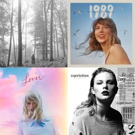 Folklore (Edited) & 1989 (Taylor's Version) & Lover (Deluxe) (Version 1) & Reputation Compact Disk Set