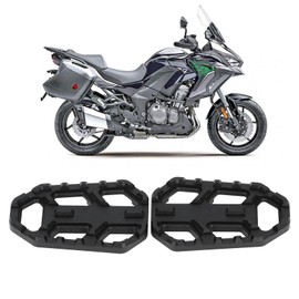 1 Pair Motorcycle Footrest Front Foot Peg, Highway Pegs For Kawasaki For Versys-X300 2017-2023, For Versys 650 2015-2023, For Versys 1000 2015-2023 (Black)