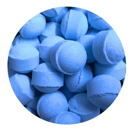 1kg Blueberry Scented Bath Marbles Fizzers Mini Bombs (Approximately 100)