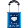 ♥ Love Goals Engraved Love Padlock with Engraving | Individual