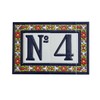 Spanish Floral Letter Frame Ceramic Tile Letter I