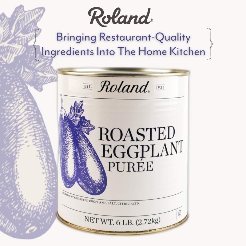Roland Foods Roasted Eggplant Puree, Specialty Imported Food, 6.25 Pound