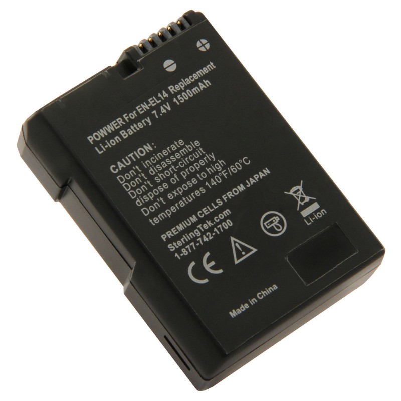 STK EN-EL14 EN-EL14a Battery Pack for Nikon D3200 D3400 D3500