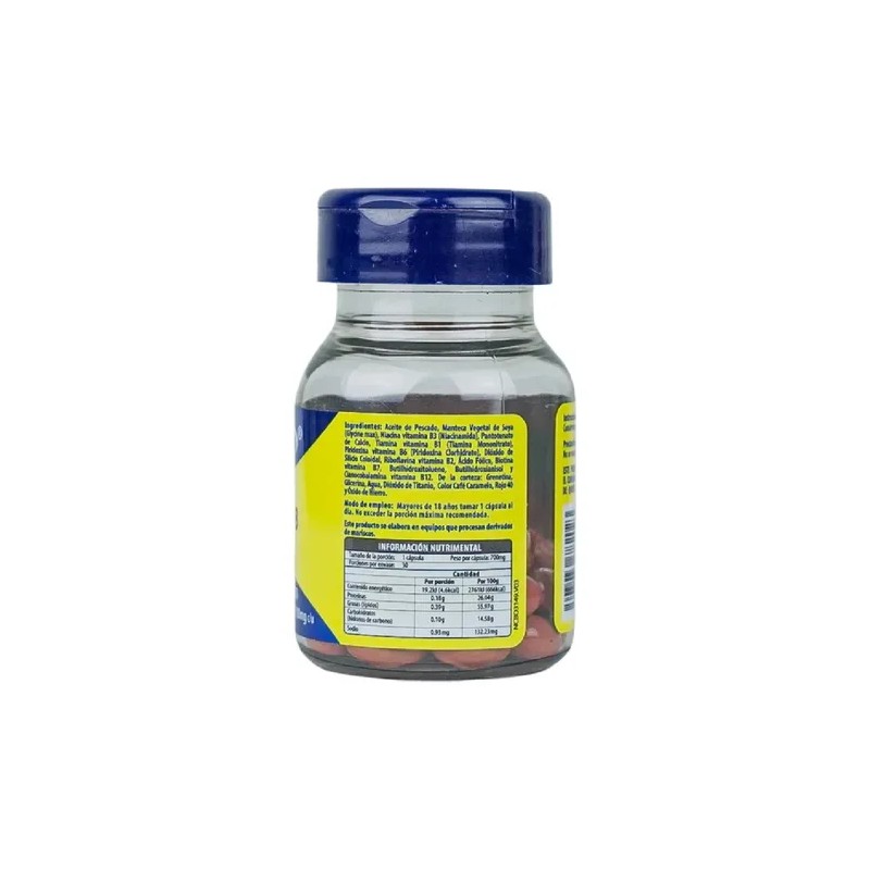Naturagel Complejo B Con Omega 3 700 Mg 30 Capsulas