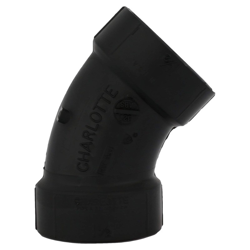 CHARLOTTE PIPE 1 1/2 DWV 1/8 BEND HUB X HUB