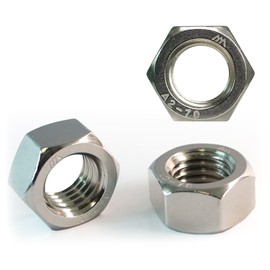 HXCOMET M14-2 Hex Nuts (30pcs), 304 Stainless Steel (18-8), DIN 934, Metric, Coarse Thread, Fasteners