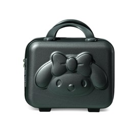 Balakaka Cosmetic Case with Handle and Zip, Women's Beauty Case Hard Shell Waterproof Makeup Bag Lightweight Cosmetic Case with Combination Lock Travel Cosmetics, off-white