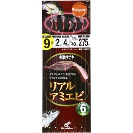 Hayabusa SS022 Combat Sabiki Real Shrimp 6 Hooks 9-2