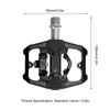 Dual Function Bicycle Pedal Flat Clipless Cleats 3 Sealed Bearings