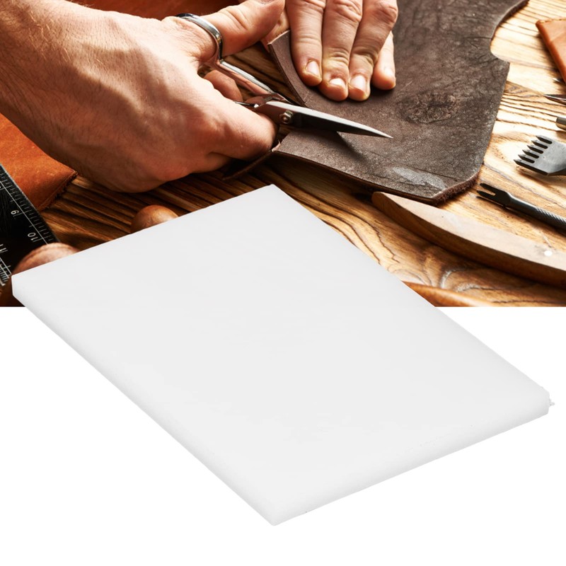 Leather Punch Board White Plastic Cutting Hole Punch Stamping Tool
