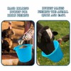 Set of 2- Blue Plastic Builders Bucket 3 Gallon 14