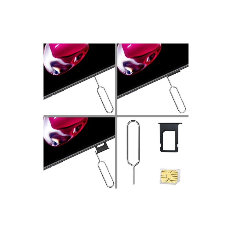 Stainless Steel Sim Card Tray Pin Eject Removal Tool Needle