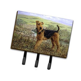 Caroline's Treasures HMHE0245TH68 Airedale Terrier The Kings Country Leash or Key Holder, Triple, Multicolor
