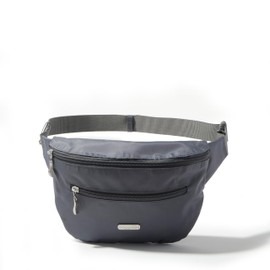 Baggallini Essential Belt Bag - 19x6" Crossbody Fanny Pack Waist Pack w/RFID & Adjustable Strap