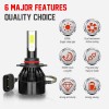 CHUSYYRAY Fit Acura TL 2009-2014 Front LED HID Headlights Hi/Lo