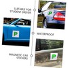 Glamified Fully Magnetic P Plates for Car New Driver -