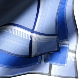 Set of 3 Handkerchiefs Made of High-Quality Fabric, 100% Combed Cotton, 45 cm x 45 cm, Model V11518, assorted colours