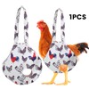 Quilax Chicken Bag, White Chicken Carrier with Handle and Cartoon