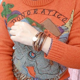 Leather Wrap Bracelets for Women Gold Plated Tube Multilayer Braided Bracelet Boho Cuff Bracelet Leather Wrist Layered Bracelets for Wife, Ladies