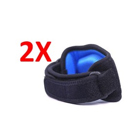 PintoMed - Tennis Elbow Support Strap for Men and Women, 2 Pack, Neoprene Adjustable, Elbow Brace with Compression Pad, Pain Relief, Support for Tennis or Golfer's Elbow, Waterproof