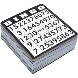 Kyto Bingo Card Set of 500 | 500 Different Cards Large Set of 500 Bingo Cards Made of Paper Additional Cards for Traditional Bingo Siel Game Evenings Friends Family Children Bingo Notes