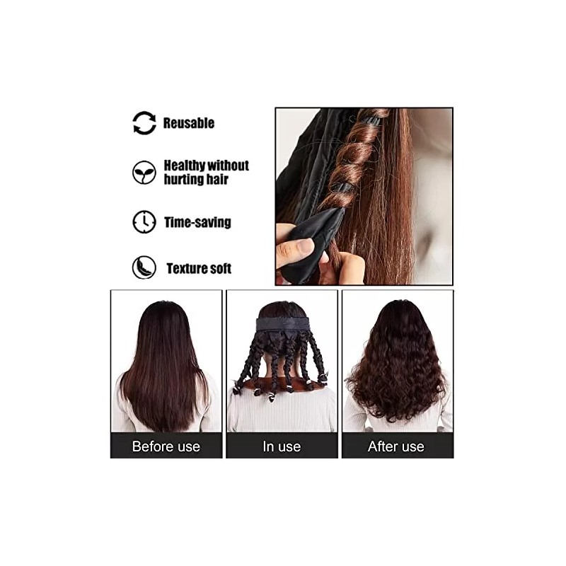 YIXIPAZH Rizador De Pelo Octopus, Diadema, Sin Calor, Sin Calor