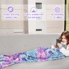 Catalonia Classy Mermaid Tail Blanket, Soft Warm Plush Fleece Sleeping