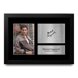 HWC Trading FR A4 Michael Imperioli The Sopranos Gifts Printed Signed Autograph Picture for TV Show Fans - A4 Framed