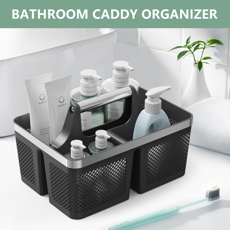 2Pack Shower Caddy Dorm: Portable Bathroom Caddy Organizer with Handle,
