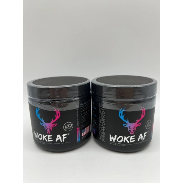 Bucked Up Woke AF Pre-Workout Powder Increased Energy Miami Exp