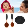 Kit de Brocha Aplicadora Protector Solar Cerdas Suaves con Tapa