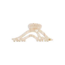 EVITA PERONI Large Hair Clips for Women, Strong Hold Pearl Claw Clips for Thick and Curly Hair, Pale Gold