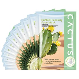 OUPEICHARM Cactus Bubble Face Masks Sheet（12Pack）