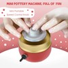 Mini Electric Pottery Wheel Machine Small Portable Red Pottery Forming